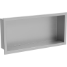 Mexen X-Wall-R nástěnná police s lemem 45 x 20 cm, inox - 1910452010