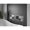 Mexen X-Wall-R nástěnná police s lemem 45 x 20 cm, inox - 1910452010
