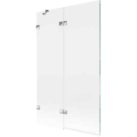 Mexen Lunar 2-křídlý vanový paravan levý 110 x 150 cm, transparentní, chrom - 897-110-100-01-00-L