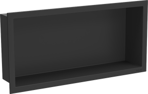 Mexen X-Wall-R nástěnná police s přírubou 45 x 20 cm, černá - 1970452010