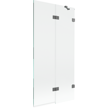 Mexen Lunar vana sprchová dvoukřídlová pravá 90 x 150 cm, transparentní, gun metal - 897-090-100-95-00-P