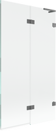 Mexen Lunar L vanová zástěna 2-křídlová pravá 100 x 150 cm, transparentní, gun metal - 897L-100-100-95-00-P