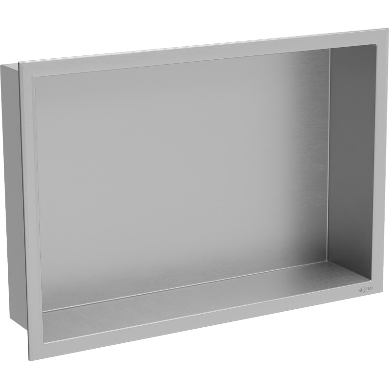 Mexen X-Wall-R nástěnná police s lemem 45 x 30 cm, inox - 1910453010