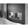 Mexen X-Wall-R výklenková polička s límcem 45 x 30 cm, inox - 1910453010