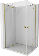 Mexen Mist-H Duo sprchová kabina otočná levá 105 x 90 cm, transparentní, zlatá - 8A5-105L-090P-50-00