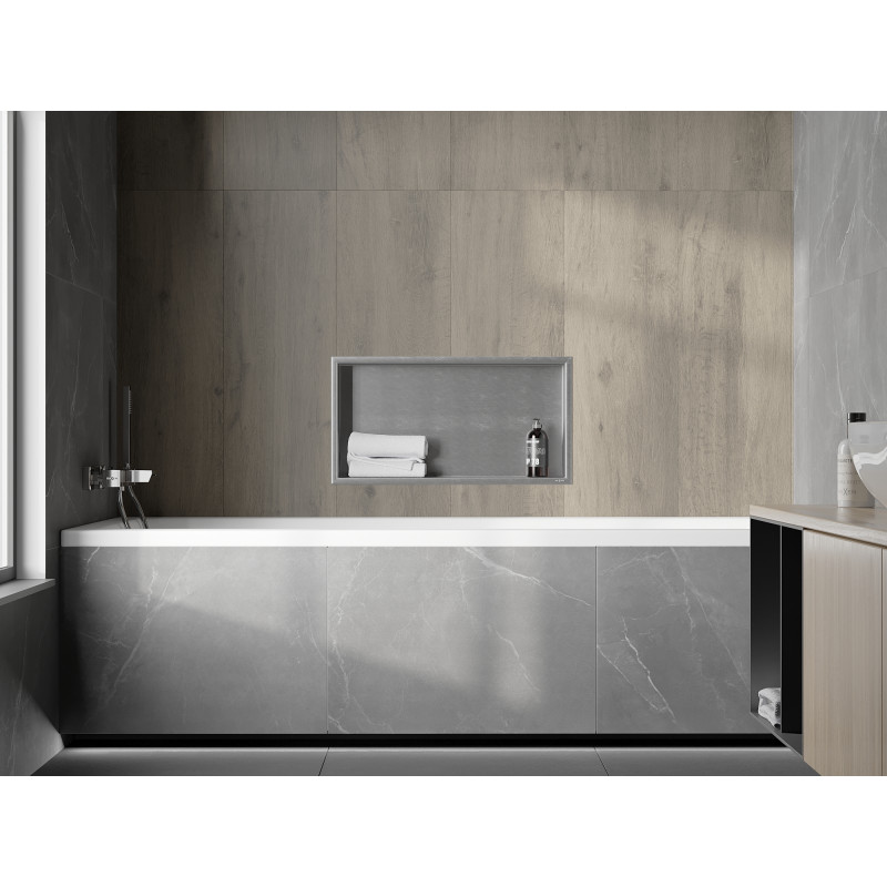 Mexen X-Wall-R nástěnná police s límcem 60 x 30 cm, inox - 1910603010