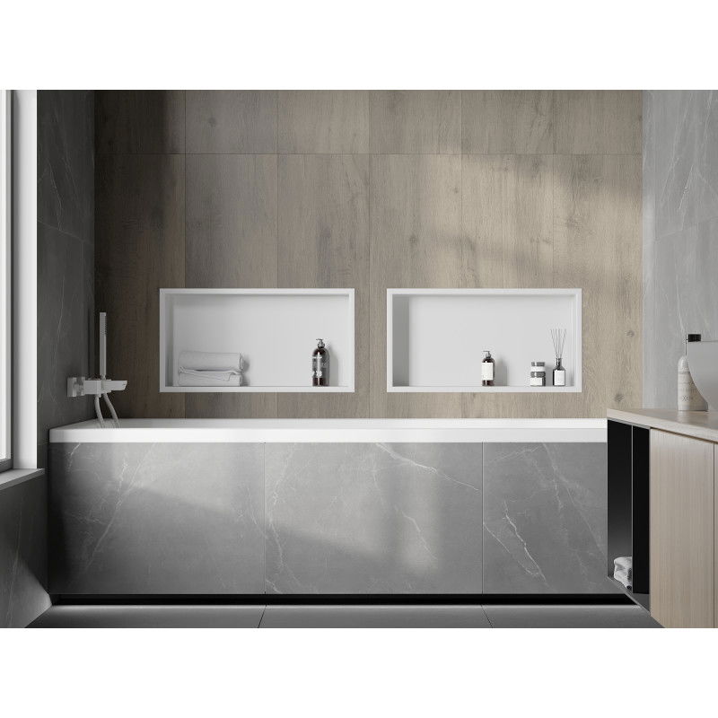 Mexen X-Wall-R výklenková police s límcem 60 x 30 cm, bílá - 1920603010