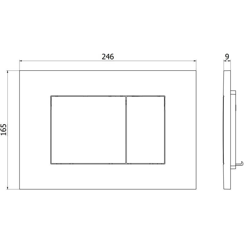 Mexen Tex 02 tlačítko splachování, zlaté kartáčované - 6102-11