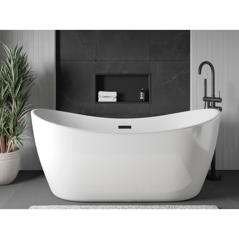 Mexen X-Wall-R vestavěná polička s límcem 60 x 30 cm, černá - 1970603010