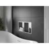 Mexen X-Wall-R nástěnná police s lemem a policí 60 x 30 cm, inox - 1910603010S
