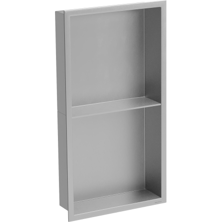 Mexen X-Wall-R nástěnná police s lemem a policí 60 x 30 cm, inox - 1910603010S