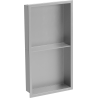 Mexen X-Wall-R nástěnná police s lemem a policí 60 x 30 cm, inox - 1910603010S