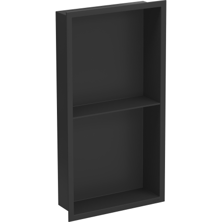 Mexen X-Wall-R výklenková polička s límcem a policí 60 x 30 cm, černá - 1970603010S