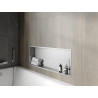 Mexen X-Wall-R výklenková polička s límcem 90 x 30 cm, inox - 1910903010