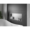Mexen X-Wall-R výklenková polička s límcem 90 x 30 cm, inox - 1910903010