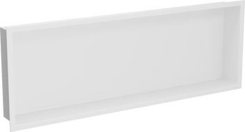 Mexen X-Wall-R zapuštěná polička s límcem 90 x 30 cm, bílá - 1920903010