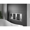 Mexen X-Wall-R nástěnná police s límcem a poličkou 90 x 30 cm, inox - 1910903010S