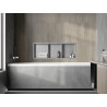 Mexen X-Wall-R nástěnná police s límcem a poličkou 90 x 30 cm, inox - 1910903010S