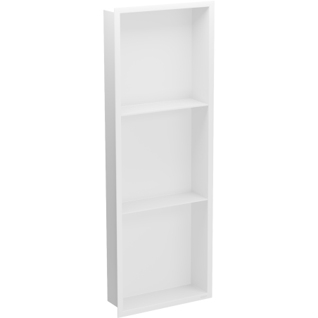 Mexen X-Wall-R zapuštěná police s límcem a policí 90 x 30 cm, bílá - 1920903010S