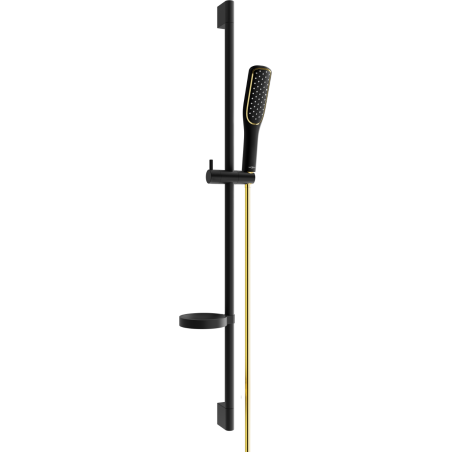 Mexen DS49 sprchová sada posuvná, černá/zlatá - 785494583-57