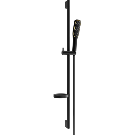 Mexen DS49 sprchová sada s posuvnou tyčí, černá - 785494583-75