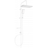 Mexen X54 sprchový sloup, bílá/chrom - 798545491-21