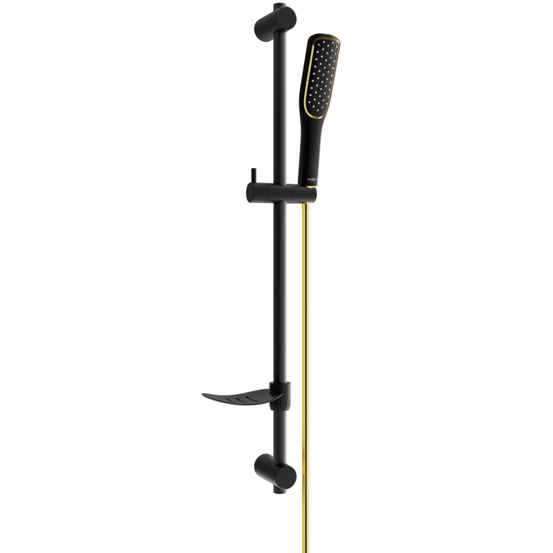 Mexen DF49 sprchový set posuvný, černý/zlatý - 785494582-57