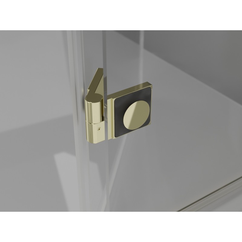 Mexen Mist-H sprchové dveře levé 100 cm, transparentní, zlaté - 8A5-100-000-50-00-L