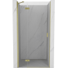 Mexen Mist-H sprchové dveře otočné levé 90 cm, transparentní, zlaté kartáčované - 8A5-090-000-55-00-L