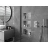 Mexen X-Wall-NR nástěnná polička bez límce 30 x 20 cm, inox - 1911302010