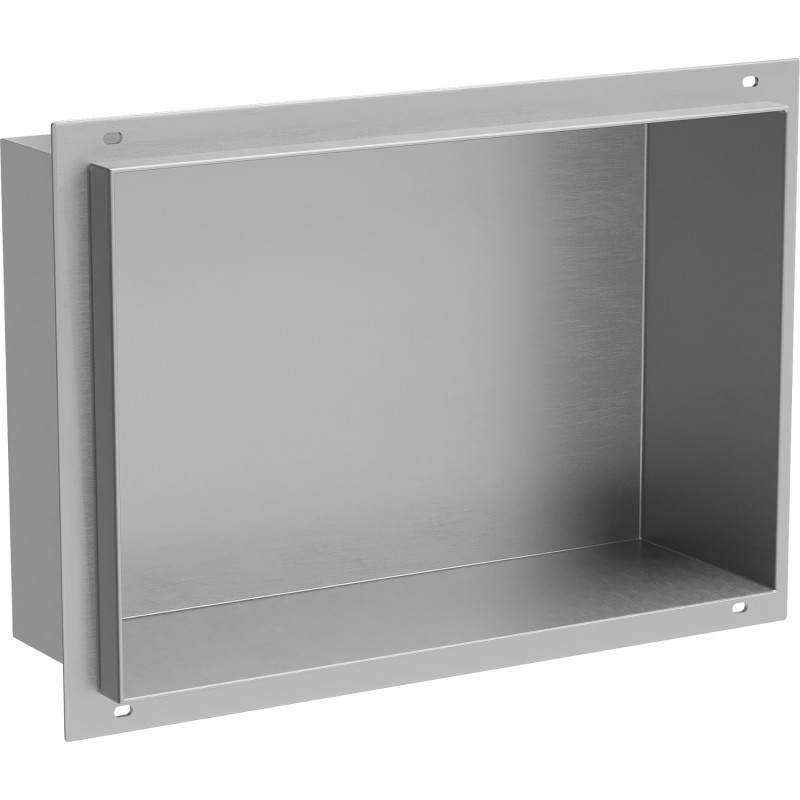 Mexen X-Wall-NR nástěnná police bez límce 30 x 20 cm, inox - 1911302010