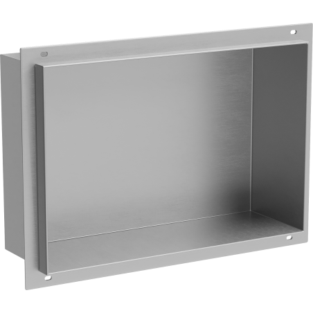 Mexen X-Wall-NR nástěnná polička bez lemu 30 x 20 cm, inox - 1911302010