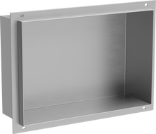 Mexen X-Wall-NR nástěnná polička bez lemu 30 x 20 cm, inox - 1911302010