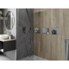 Mexen X-Wall-NR nástěnná polička bez límce 30 x 20 cm, inox - 1911302010