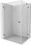 Mexen Lunar-B sprchový kout otevírací levý 100 x 80 cm, transparentní, gun metal - 832-100-080-95-00-L