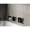 Mexen X-Wall-NR vestavná polička bez lemu 30 x 20 cm, černá - 1971302010
