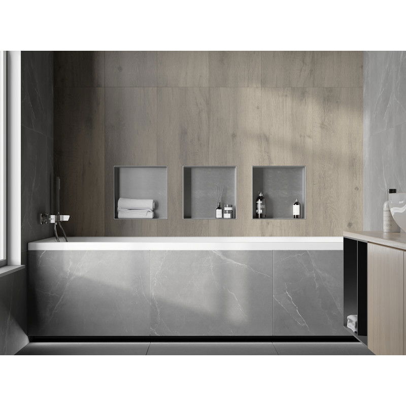 Mexen X-Wall-NR polička bez límce 30 x 30 cm, inox - 1911303010