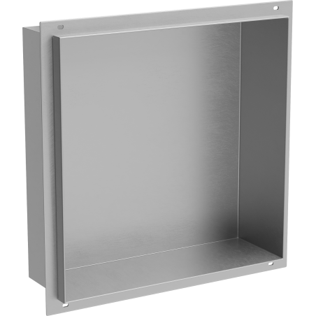 Mexen X-Wall-NR nástěnná police bez límce 30 x 30 cm, inox - 1911303010