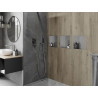 Mexen X-Wall-NR nástěnná police bez límce 30 x 30 cm, inox - 1911303010