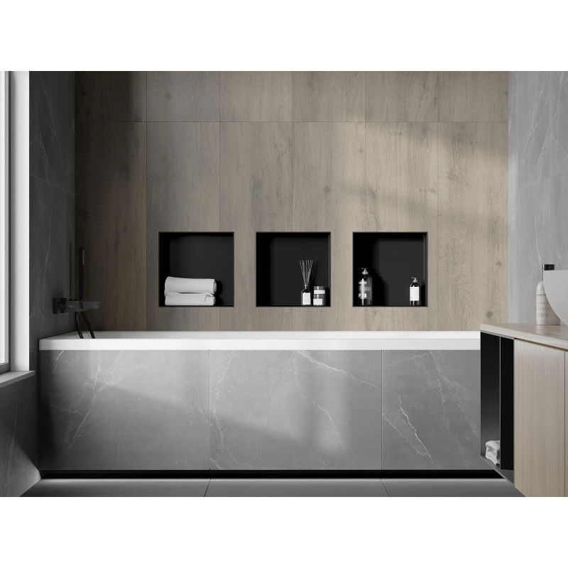 Mexen X-Wall-NR nástěnná polička bez rámečku 30 x 30 cm, černá - 1971303010