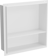Mexen X-Wall-NR nástěnná police bez okraje s poličkou 30 x 30 cm, bílá - 1921303010S