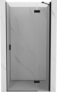 Mexen Mist-H sprchové dveře otočné pravé 70 cm, transparent, černé - 8A5-070-000-70-00-P
