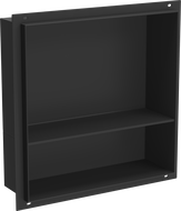 Mexen X-Wall-NR zapuštěná police bez obruby s policí 30 x 30 cm, černá - 1971303010S