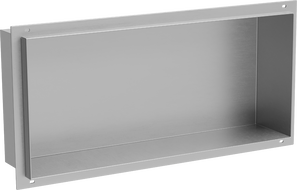 Mexen X-Wall-NR zapuštěná police bez obruby 45 x 20 cm, inox - 1911452010