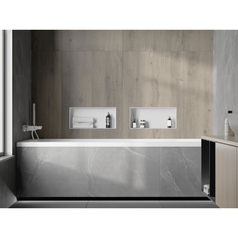 Mexen X-Wall-NR Nika bez lemování 45 x 20 cm, bílá - 1921452010