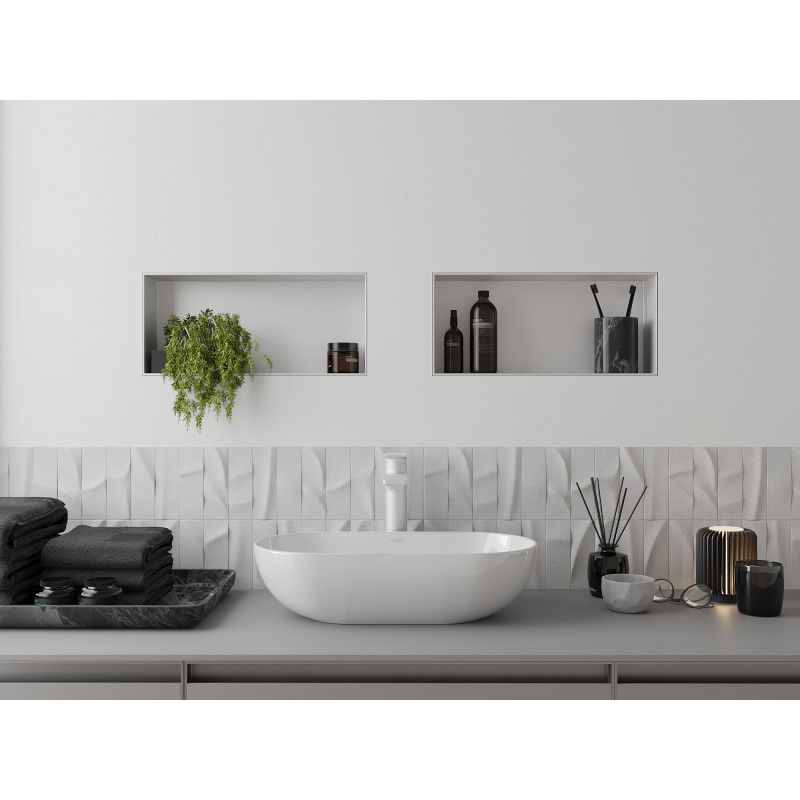 Mexen X-Wall-NR Nika bez lemování 45 x 20 cm, bílá - 1921452010