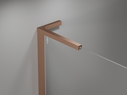 Mexen Mist-H L sprchové dveře pravé 85 cm, transparentní, kartáčovaná měď - 8A5L-085-000-65-00-P