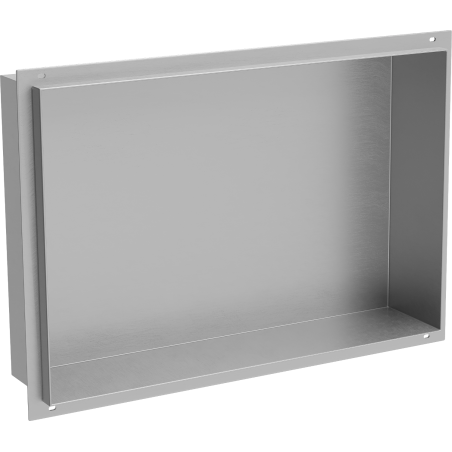Mexen X-Wall-NR vestavná polička bez lemu 45 x 30 cm, inox - 1911453010