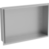 Mexen X-Wall-NR vestavná polička bez lemu 45 x 30 cm, inox - 1911453010