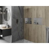 Mexen X-Wall-NR výklenková police bez límce 45 x 30 cm, inox - 1911453010